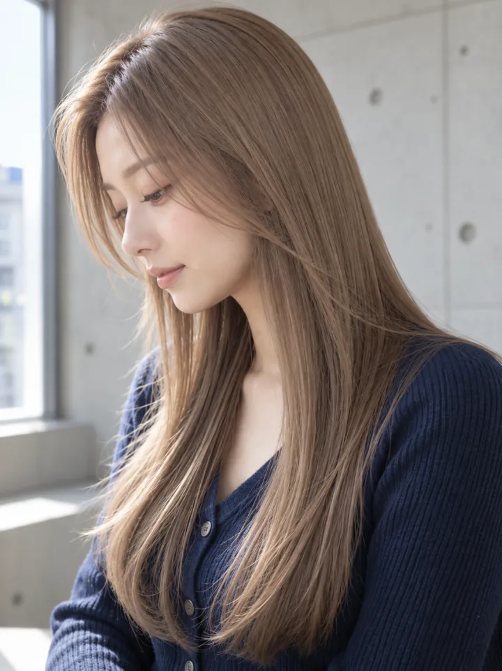 ツヤストレートロングのスタイルイメージ