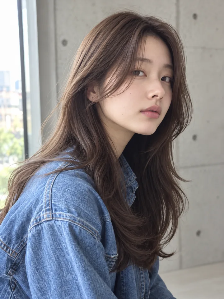 韓国風ヨシンモリロングのスタイルイメージ