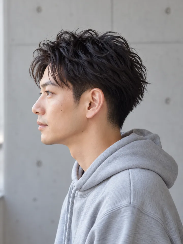 ツイストパーマのショートのスタイルイメージ