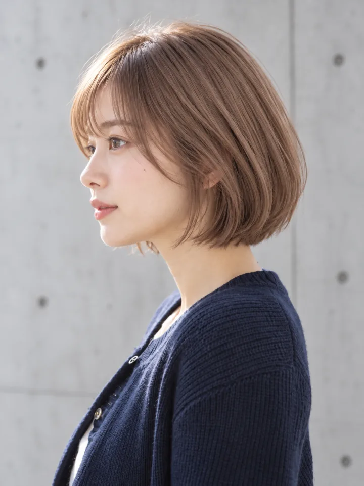 グラデーションボブのスタイルイメージ