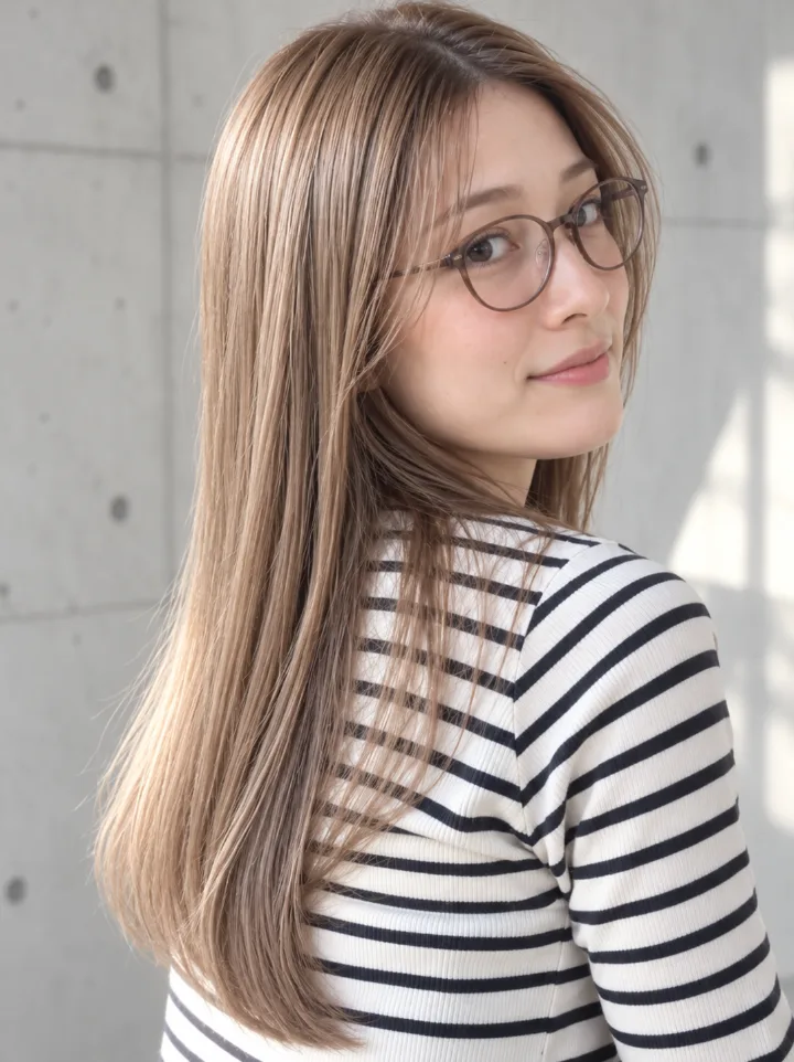 髪質改善のツヤストレート（ロング）のスタイルイメージ